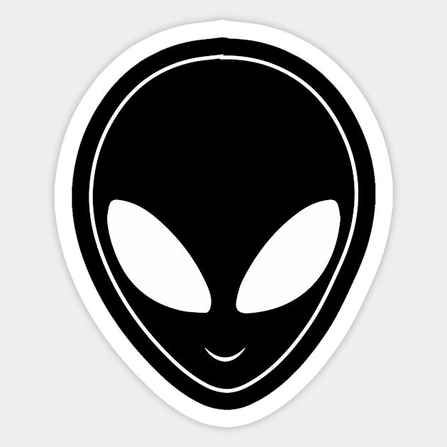 Alien head Sticker by anupasi